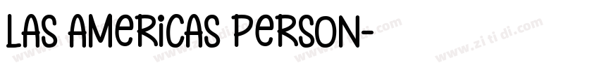 Las Americas PERSON字体转换